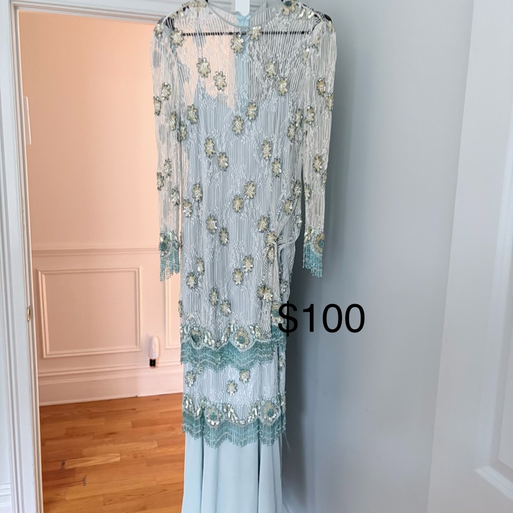 Elegant Floral Embroidered Dress